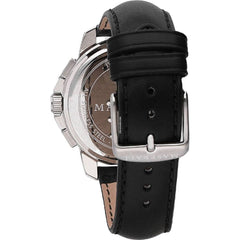 Maserati Black Leather Dress Watch