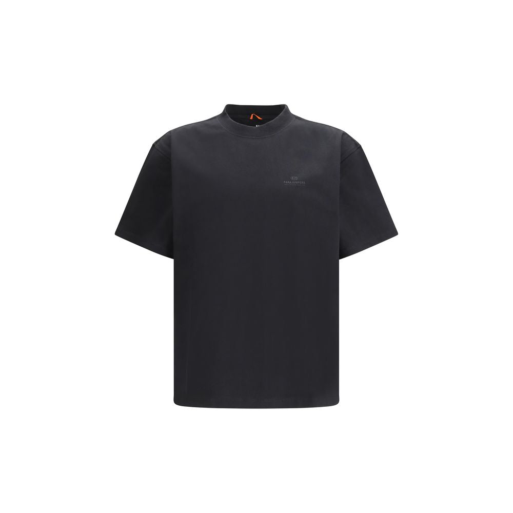 Parajumpers Black Cotton T-Shirt