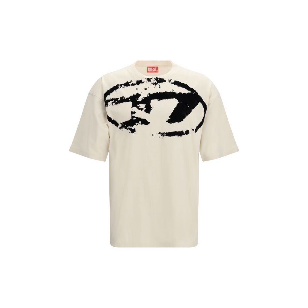 Diesel Beige Cotton T-Shirt