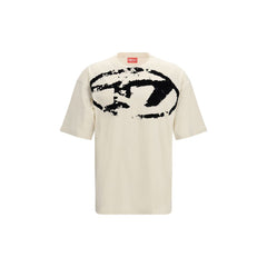 Diesel Beige Cotton T-Shirt