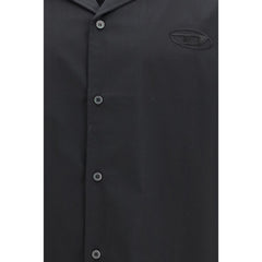 Diesel Black Cotton Shortsleeve Shirt
