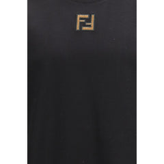 Fendi Black Cotton T-Shirt