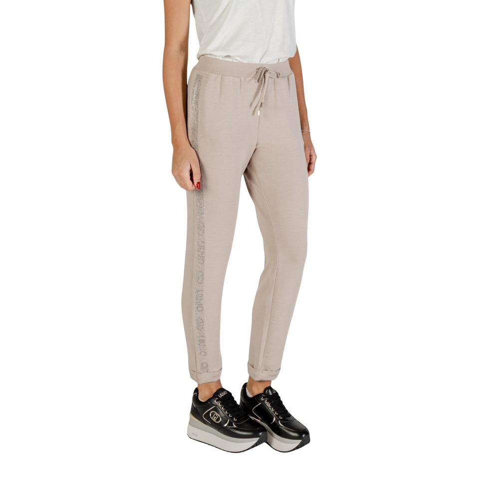 Liu Jo Beige Modal Joggers (Workout Pants)