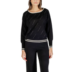 Liu Jo Black And White Cashmere Sweater