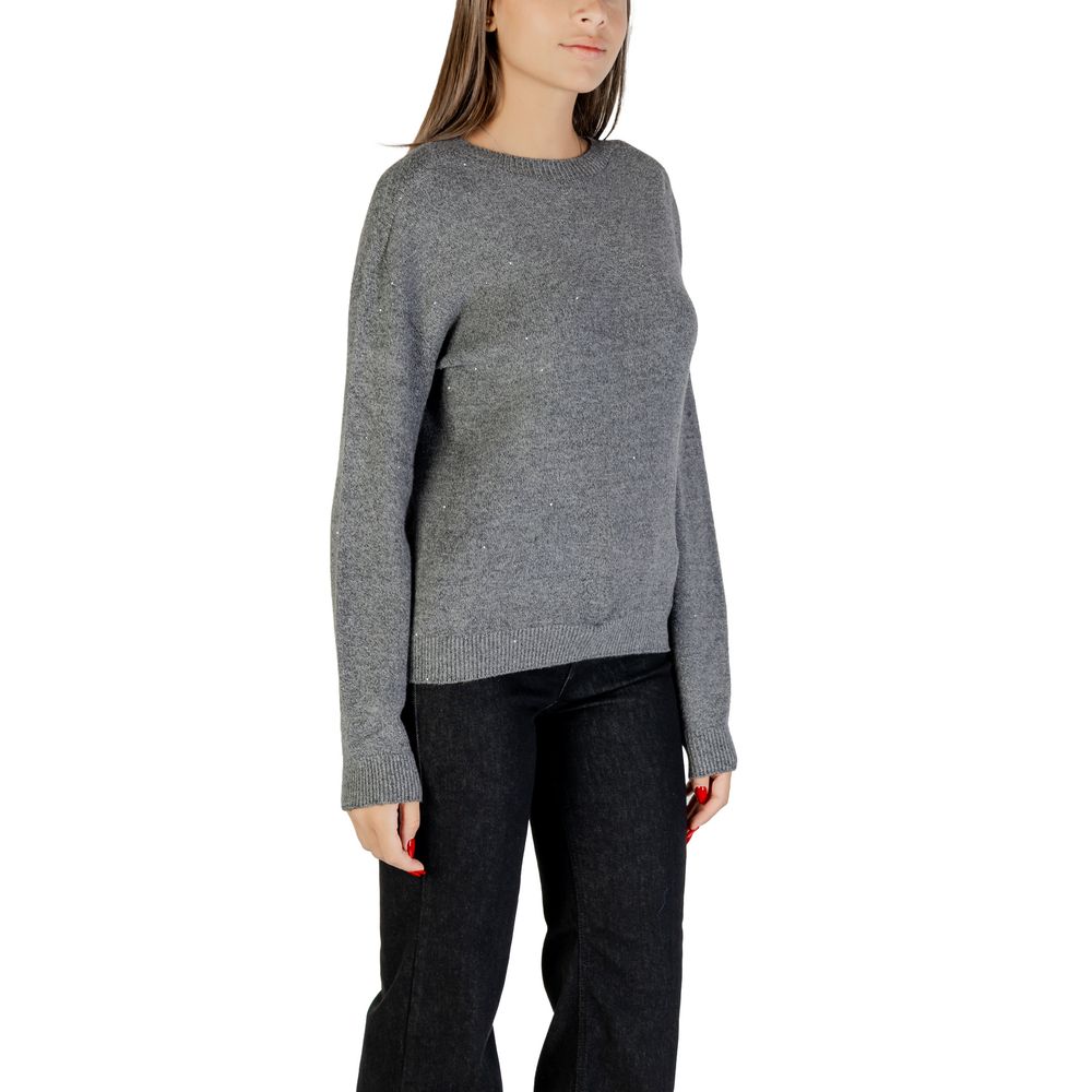 Liu Jo Gray Viscose Sweatshirt