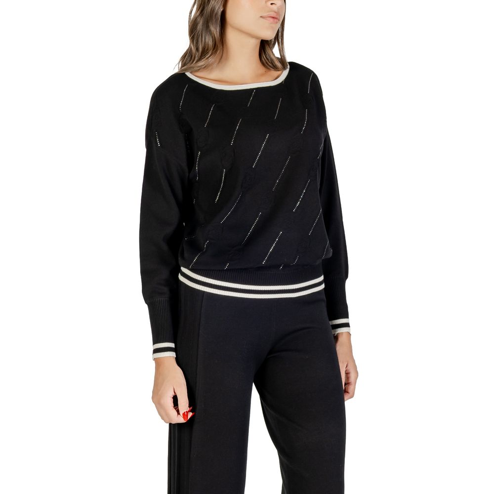 Liu Jo Black And White Cashmere Sweater