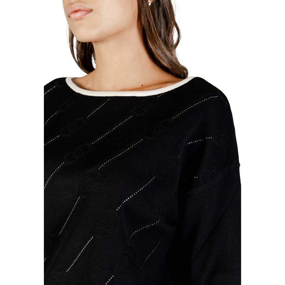 Liu Jo Black And White Cashmere Sweater