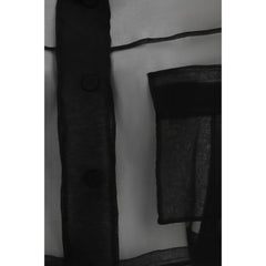 PINKO Černý hedvábný kabát