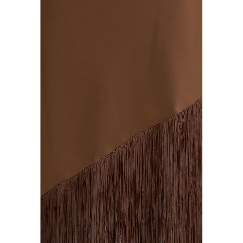 PINKO Brown Polyester Cocktail Dress