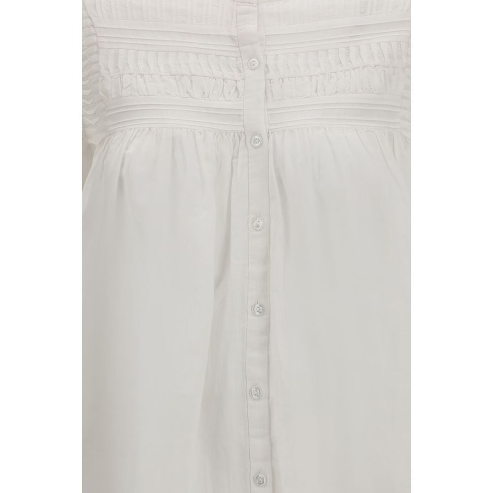 Marant Etoile White Cotton Top