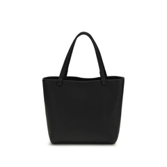 The Row Black Calf Leather Bos Taurus Shoulder Bag