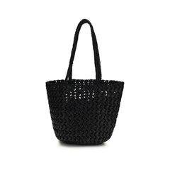 The Row Black Viscose Shoulder Bag