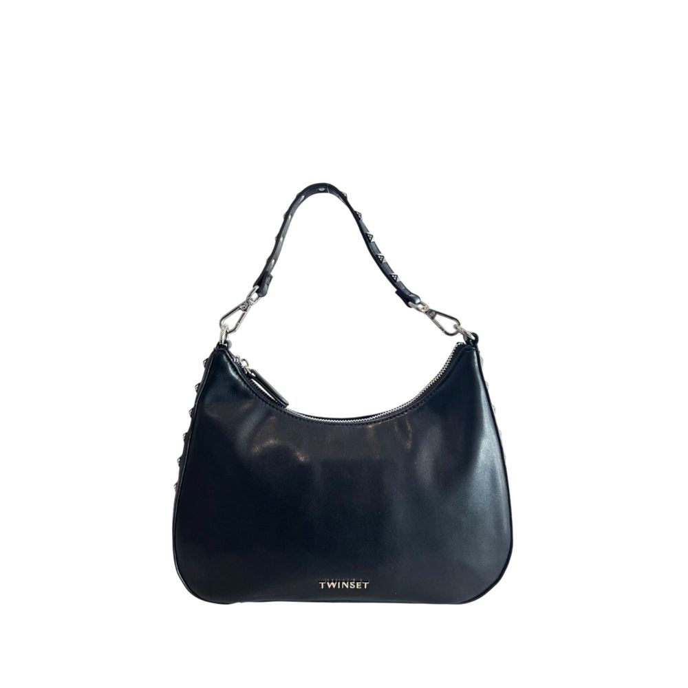 Twinset Black Polyurethane Women Shoulder Bag