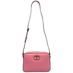 Twinset Pink PU Women Crossbody Bag