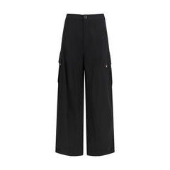 PINKO Black Cotton Cargo Pants
