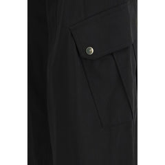 PINKO Black Cotton Cargo Pants