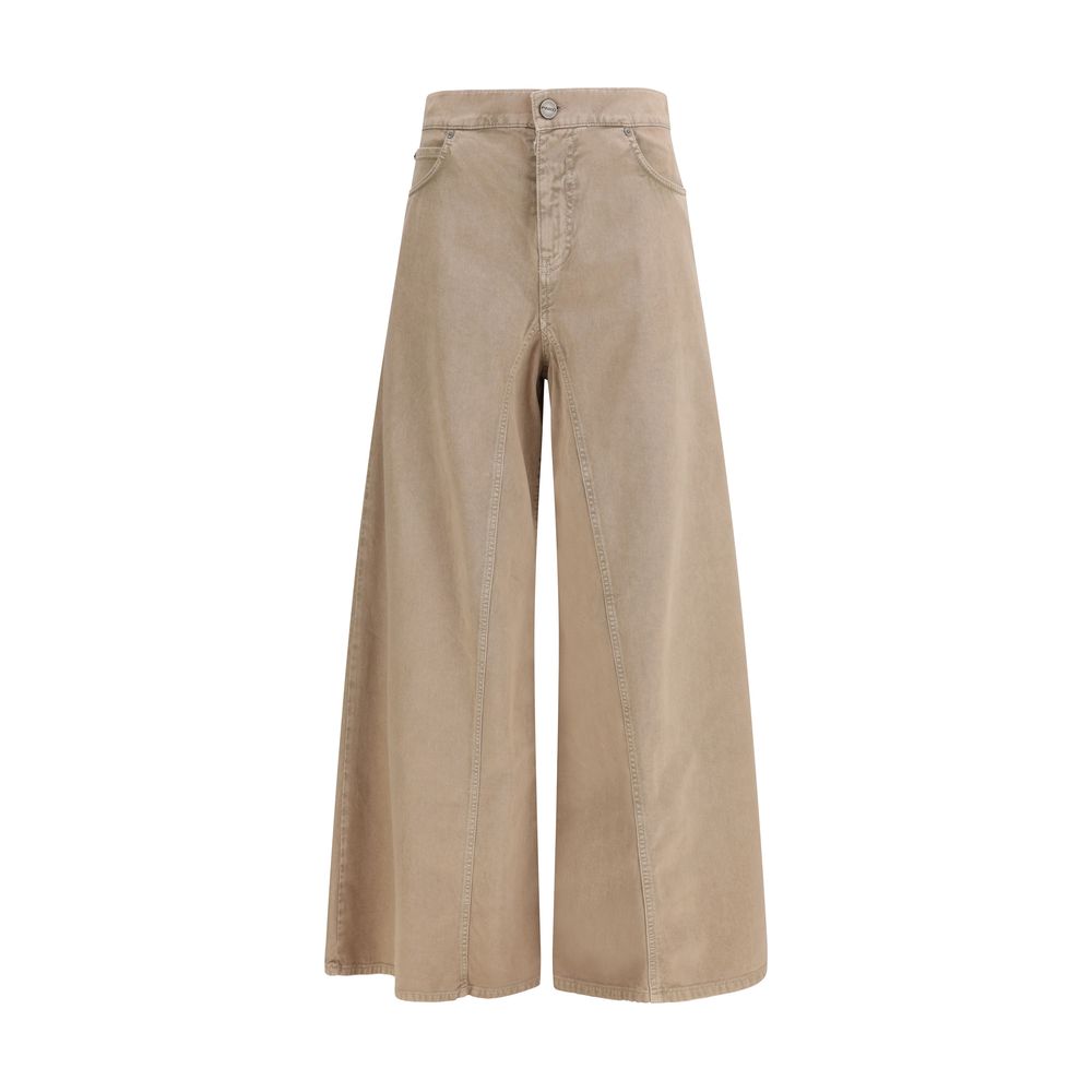 PINKO Beige Cotton Jeans Denim