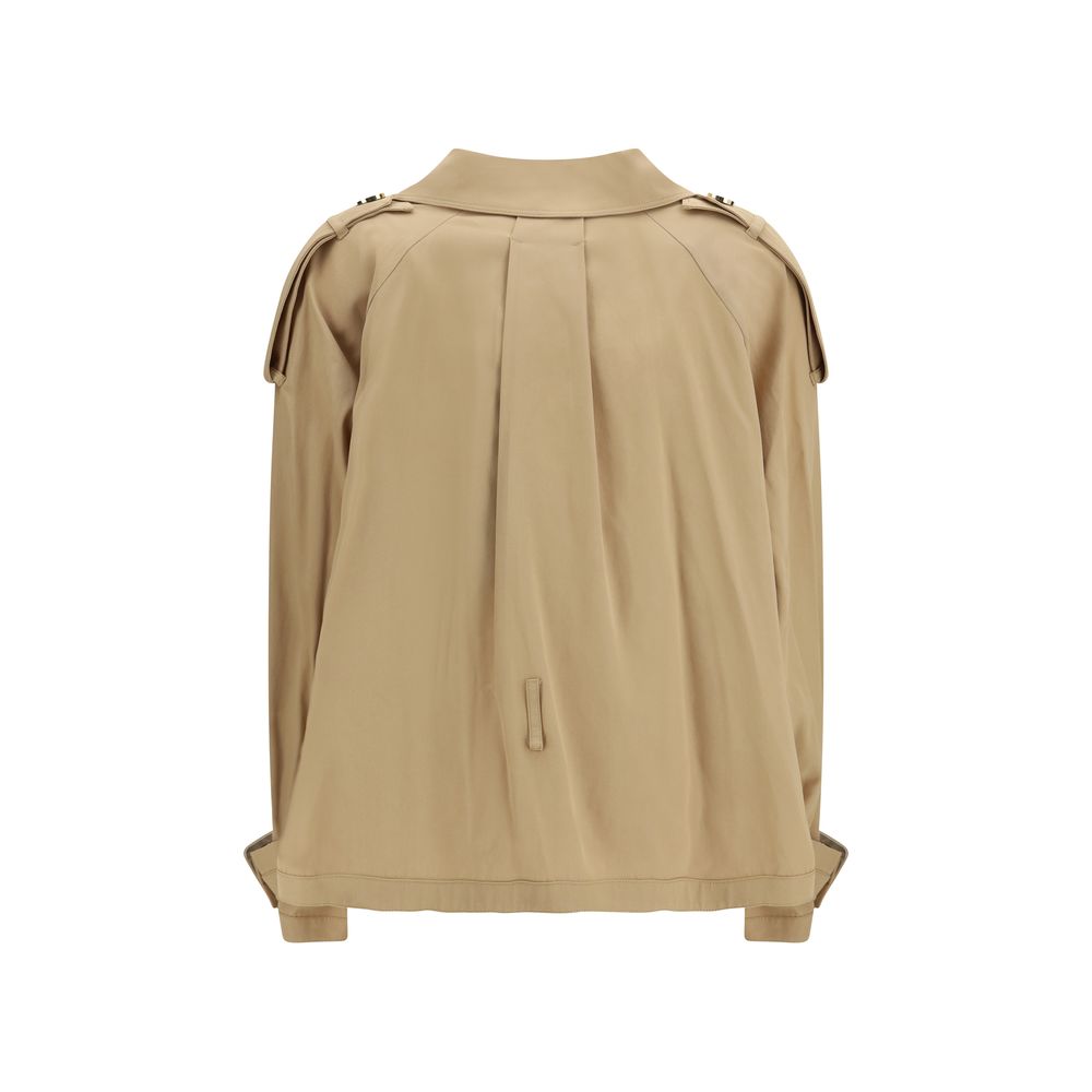 PINKO Beige Cotton Trench Coat