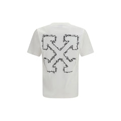 Off-White Camiseta Blanca de Algodón