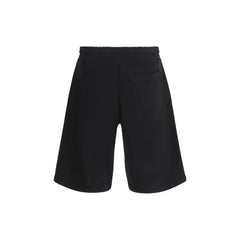 Diesel Black Cotton Bermuda Shorts