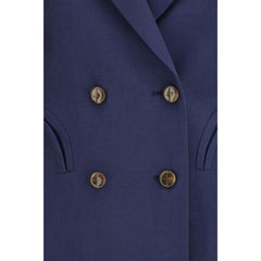 Blazé Milano Blue Linen Blazer