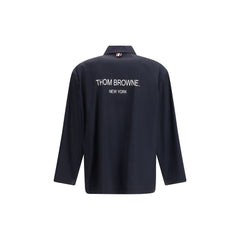 Thom Browne Blue Polyester Coat