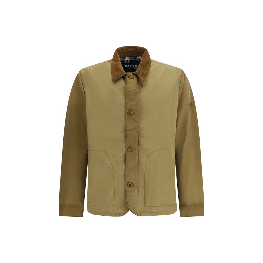 Barbour International Gabardina de Algodón Beige