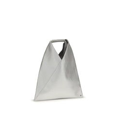 MM6 Silver Polyethylene Handbag