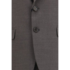 Dsquared² Gray Fleece Wool Two-Piece Suit