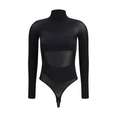Wolford Black Polyamide Bodysuit
