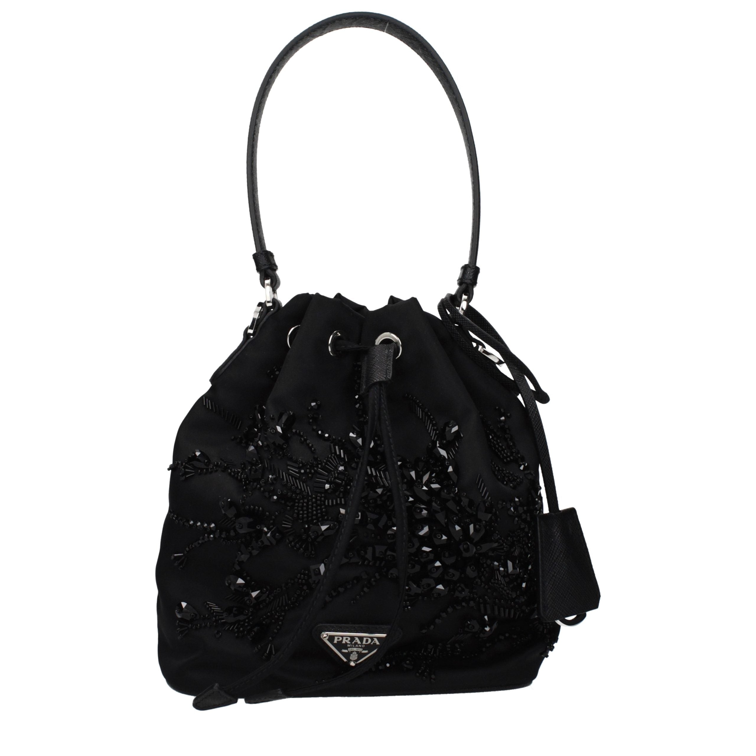 Prada Black Fabric Handbag