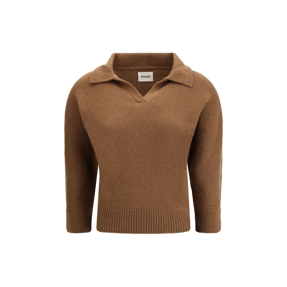 Khaite Brown Cashmere Sweater