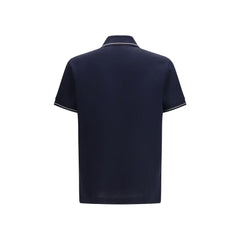 Ferragamo Blue Cotton Polo Shirt