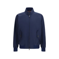 Baracuta Veste de Motard Bleu en Polyester