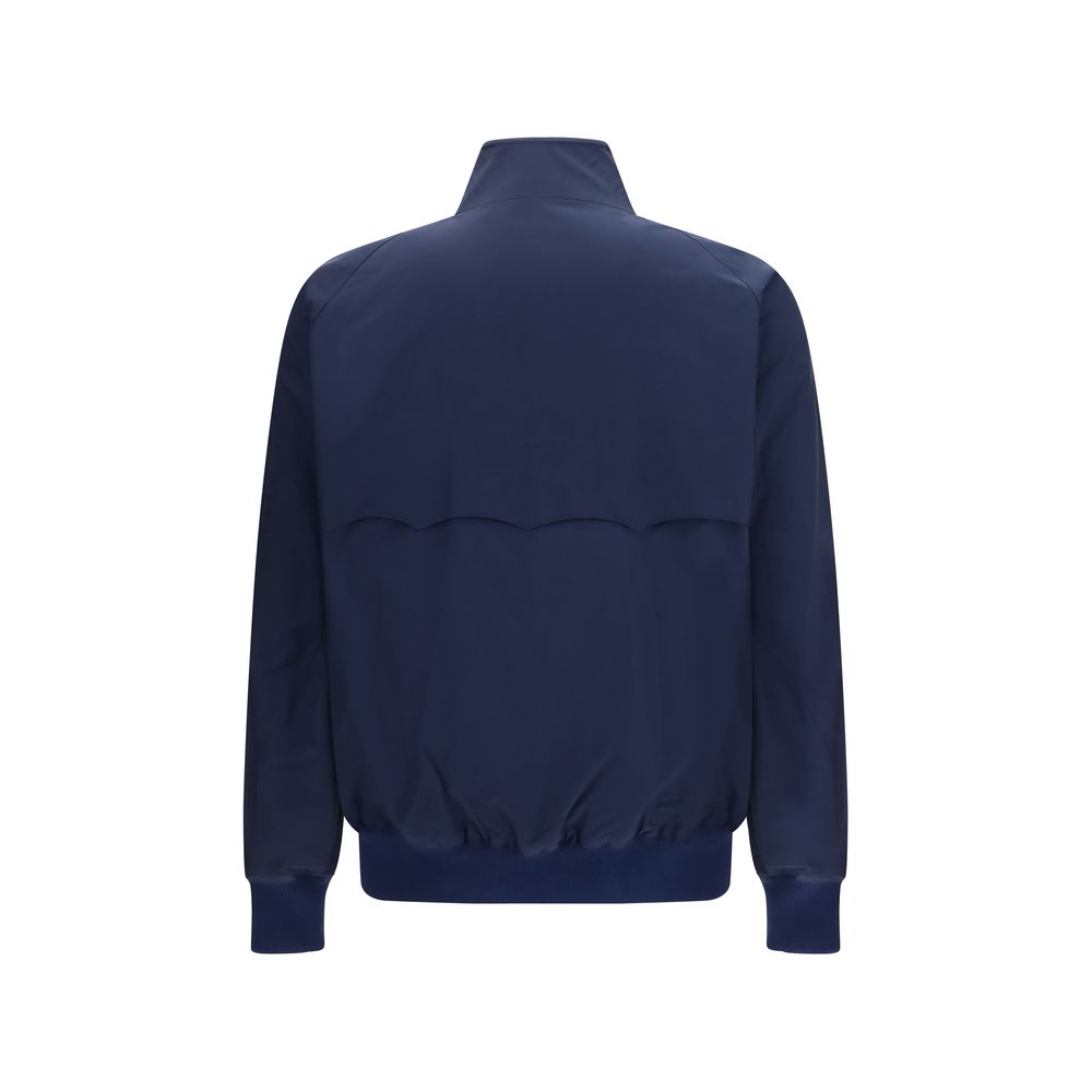 Baracuta Veste de Motard Bleu en Polyester
