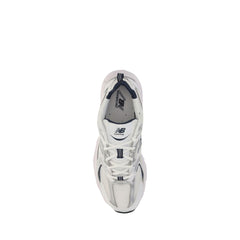 New Balance White Polyethylene Athletic Sneakers