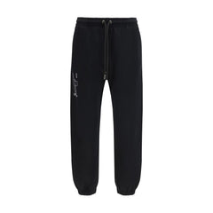 Off-White Black Cotton Joggers (Workout Pants)