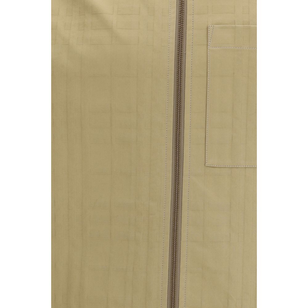 Burberry Beige Cotton Jackets And Coat