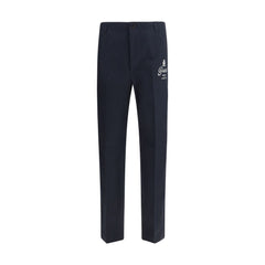 Gucci Blue Cotton Casual Pants