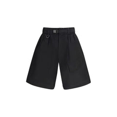 Y-3 Black Cotton Bermuda Shorts