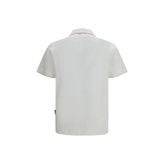 MooRER White Cotton Polo Shirt