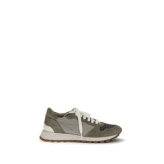 Brunello Cucinelli Bicolor Polyester Athletic Sneakers