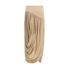Ferragamo Beige Viscose Skirt