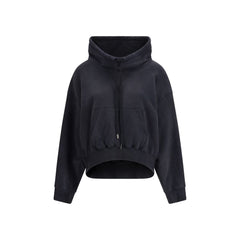 R13 Black Cotton Sweatshirt