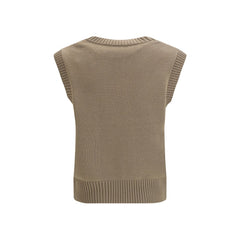 Ami Paris Beige Fleece Wool Sweatshirt
