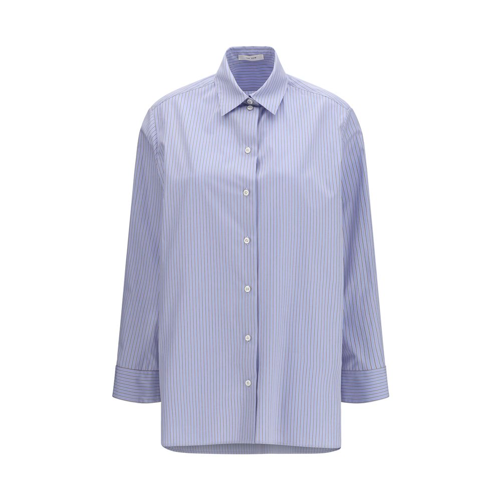 The Row Blue Cotton Pattern Shirt