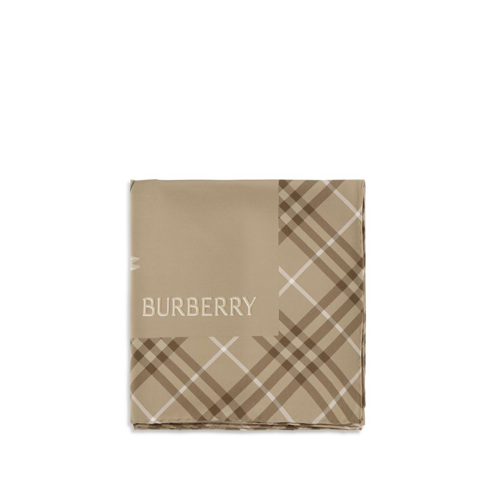 Burberry Beigenvärinen Silkkihuivi