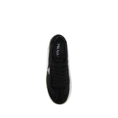 Prada Black Polyamide Low Top Sneakers