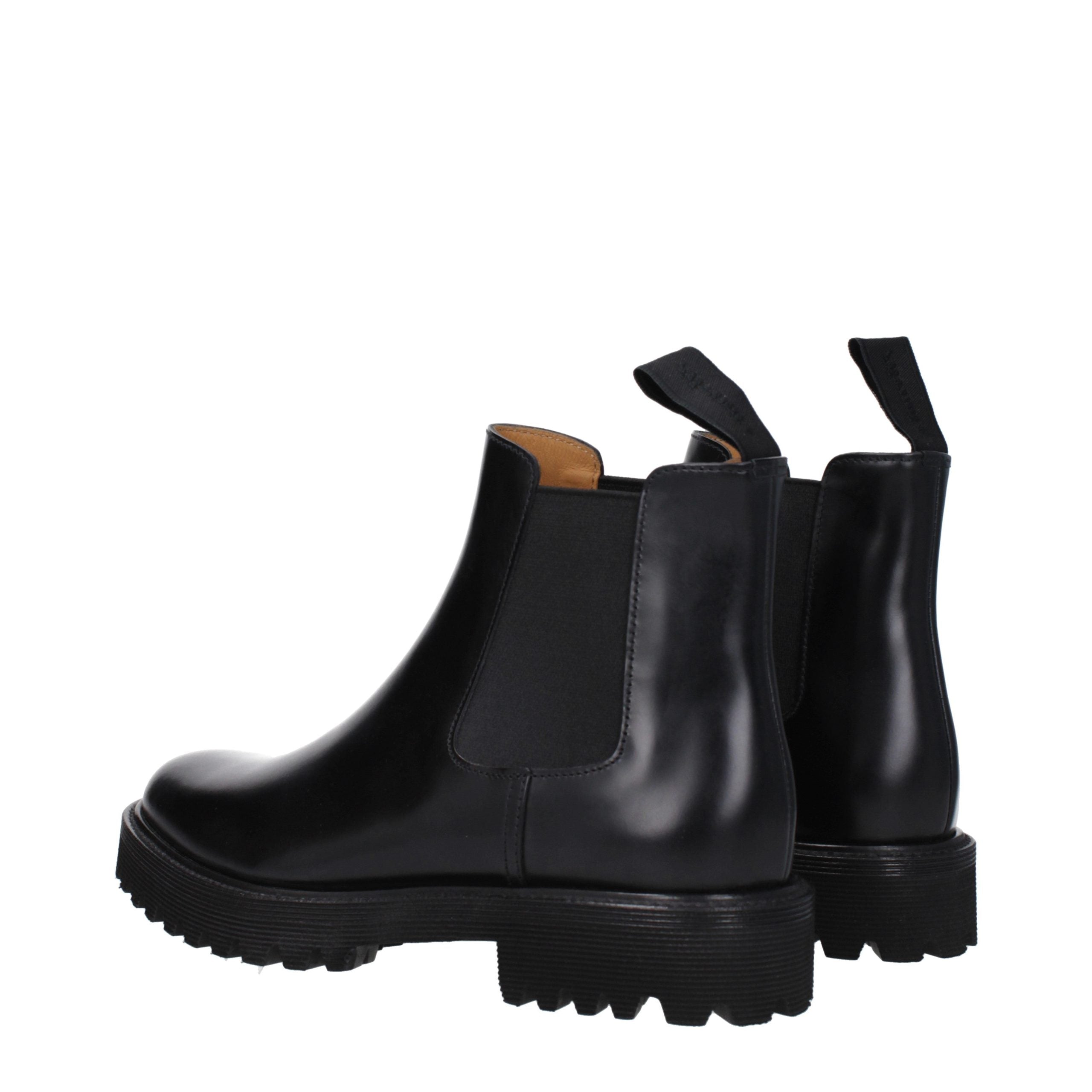Church's Black Leather Ankle Boots