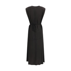 PINKO Black Acetate Casual Dress